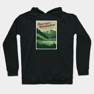 Okanogan-Wenatchee National Forest Travel Poster Hoodie